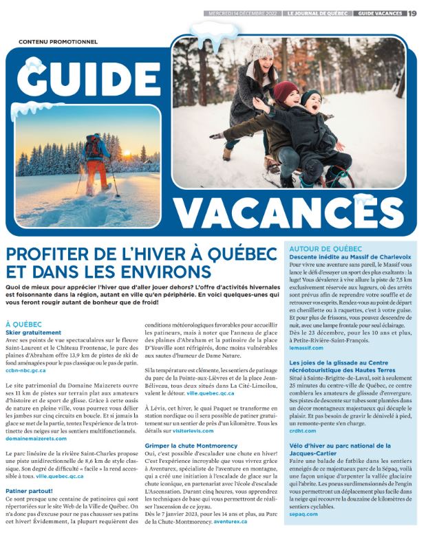 journal de montréal vacances